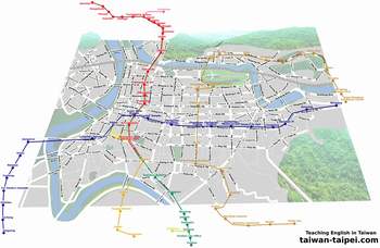 Taipei MRT map